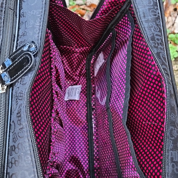 CABOODLES Black Embossed Ladies Cosmetic Bag. Like New! - Picture 9 of 16